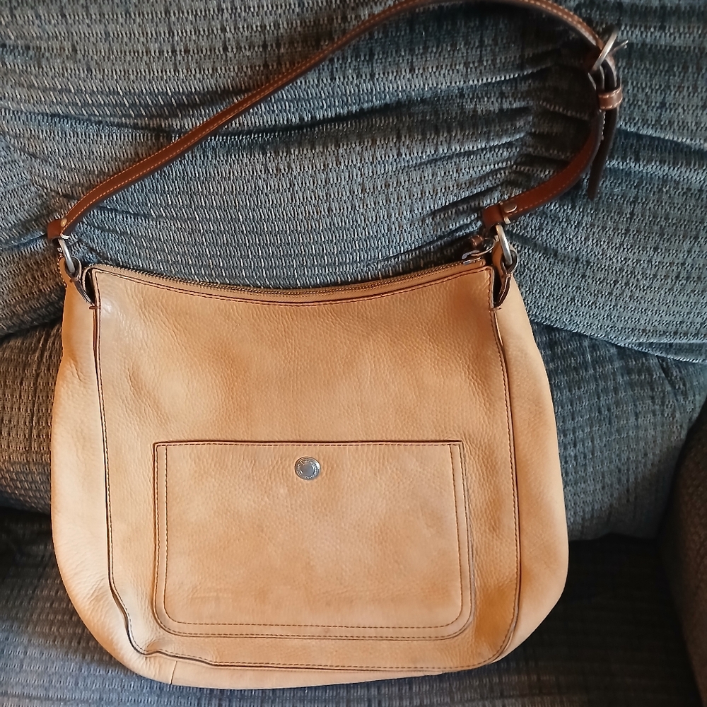 Coach Sueded Pebble Leather Bag